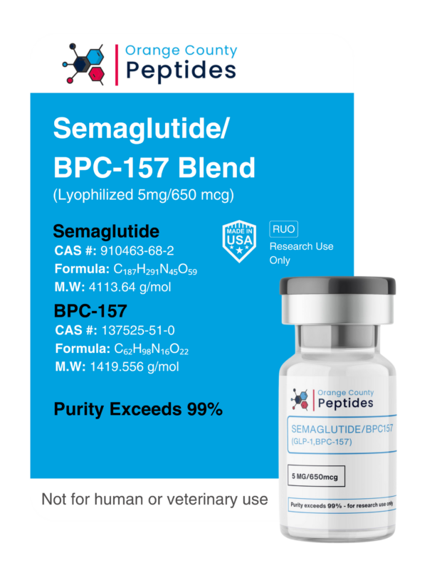 Buy Semaglutide / BPC-157 Blend - 5mg (Lyophilized)